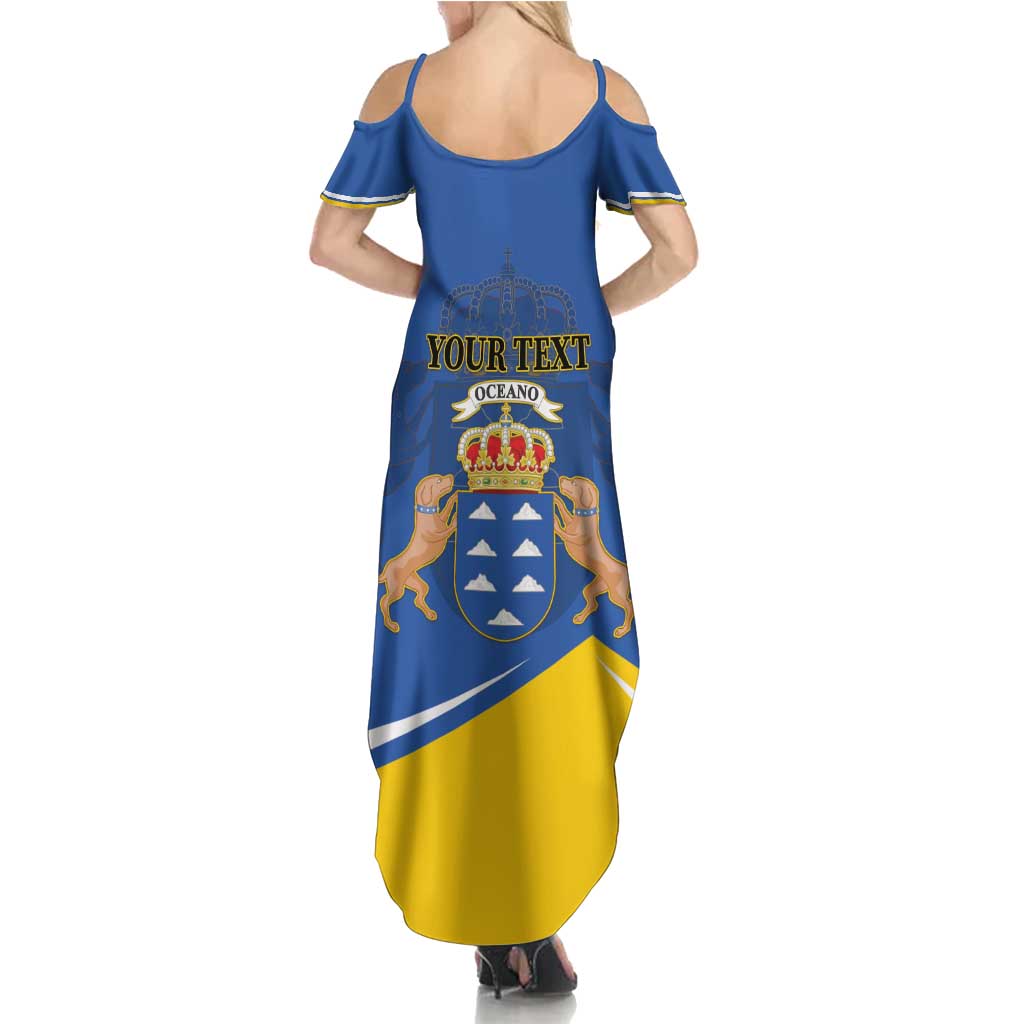 Personalized Dia de Canarias Summer Maxi Dress Las Islas Afortunadas