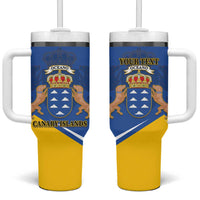 Personalized Dia de Canarias Tumbler With Handle Las Islas Afortunadas