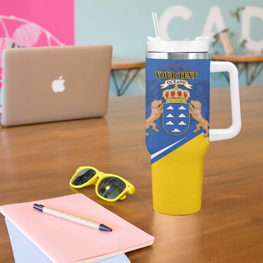 Personalized Dia de Canarias Tumbler With Handle Las Islas Afortunadas