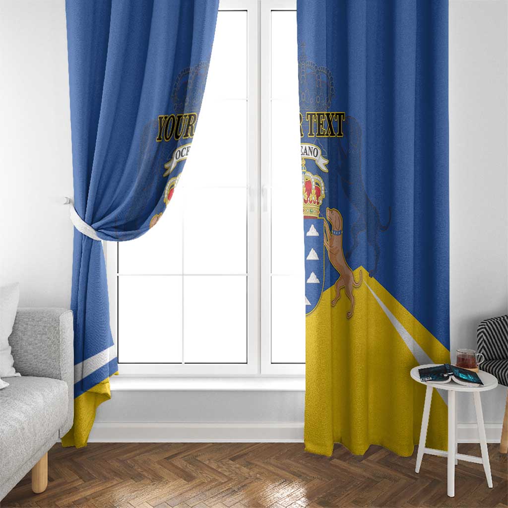Personalized Dia de Canarias Window Curtain Las Islas Afortunadas