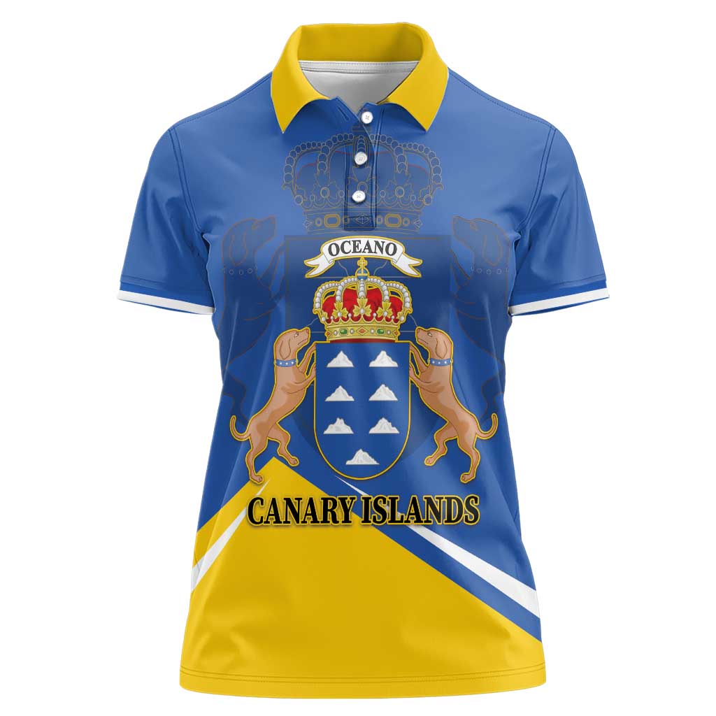 Personalized Dia de Canarias Women Polo Shirt Las Islas Afortunadas