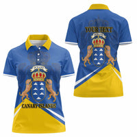 Personalized Dia de Canarias Women Polo Shirt Las Islas Afortunadas