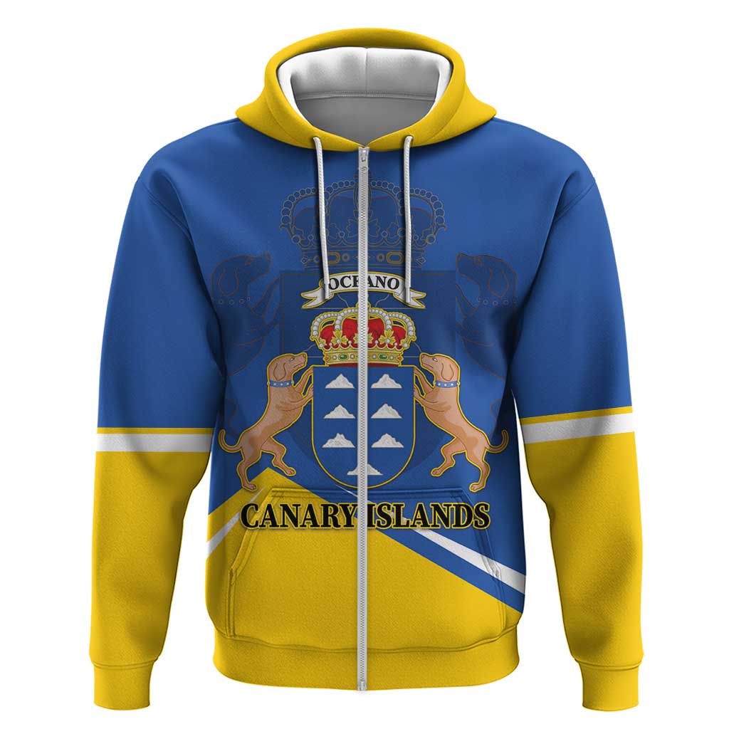 Personalized Dia de Canarias Zip Hoodie Las Islas Afortunadas