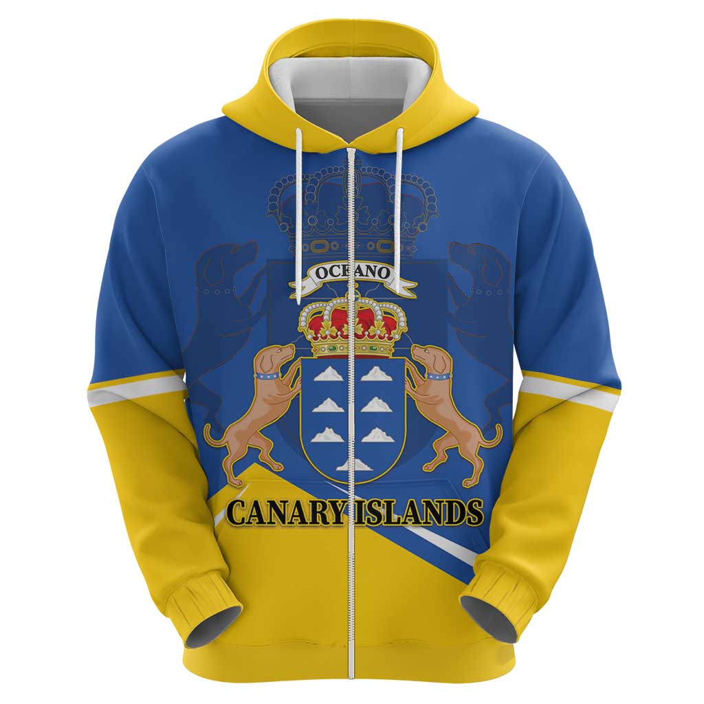 Personalized Dia de Canarias Zip Hoodie Las Islas Afortunadas