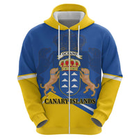 Personalized Dia de Canarias Zip Hoodie Las Islas Afortunadas