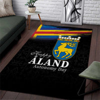 Happy Aland's Autonomy Day Area Rug Coat Of Arms