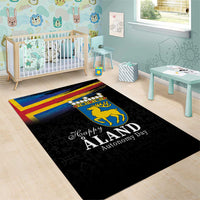 Happy Aland's Autonomy Day Area Rug Coat Of Arms