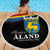 Happy Aland's Autonomy Day Beach Blanket Coat Of Arms