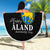 Happy Aland's Autonomy Day Beach Blanket Coat Of Arms