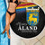 Happy Aland's Autonomy Day Beach Blanket Coat Of Arms
