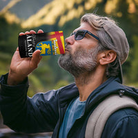 Happy Aland's Autonomy Day 4 in 1 Can Cooler Tumbler Coat Of Arms