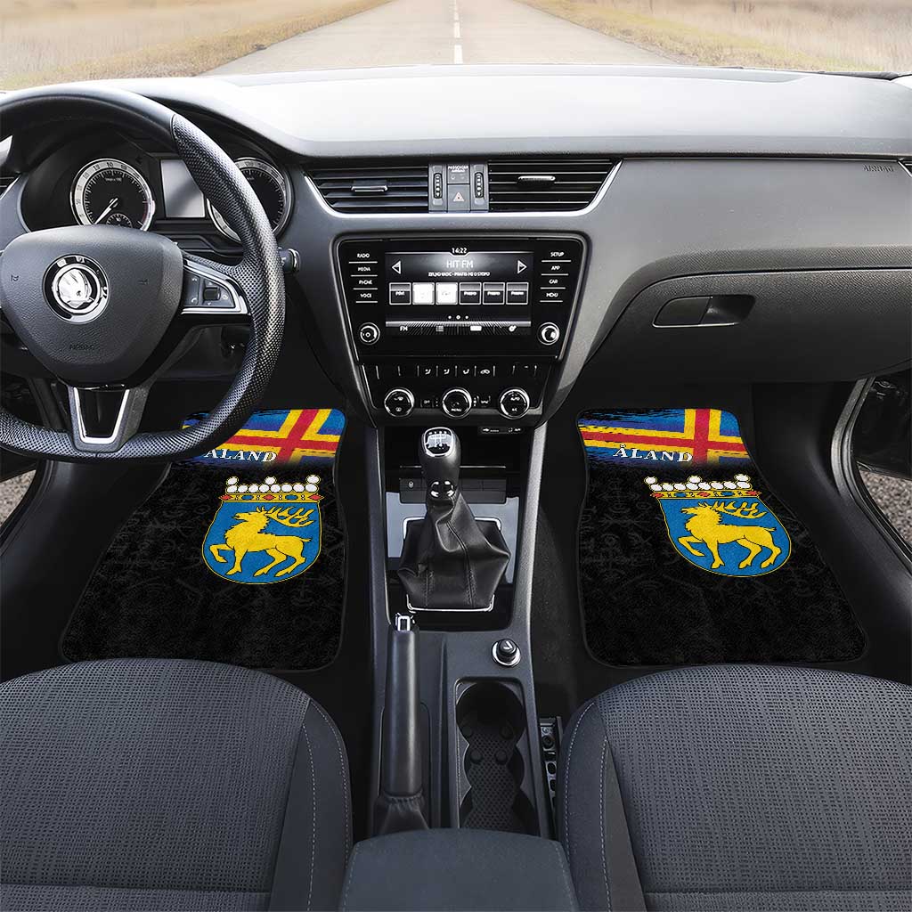 Happy Aland's Autonomy Day Car Mats Coat Of Arms