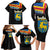 Happy Aland's Autonomy Day Family Matching Long Sleeve Bodycon Dress and Hawaiian Shirt Coat Of Arms
