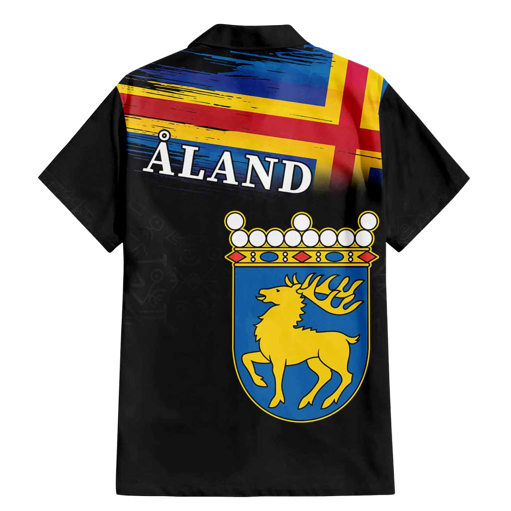 Happy Aland's Autonomy Day Family Matching Mermaid Dress and Hawaiian Shirt Coat Of Arms