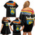 Happy Aland's Autonomy Day Family Matching Off Shoulder Short Dress and Hawaiian Shirt Coat Of Arms