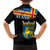 Happy Aland's Autonomy Day Family Matching Short Sleeve Bodycon Dress and Hawaiian Shirt Coat Of Arms