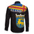Happy Aland's Autonomy Day Family Matching Short Sleeve Bodycon Dress and Hawaiian Shirt Coat Of Arms