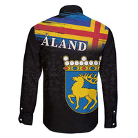 Happy Aland's Autonomy Day Family Matching Tank Maxi Dress and Hawaiian Shirt Coat Of Arms