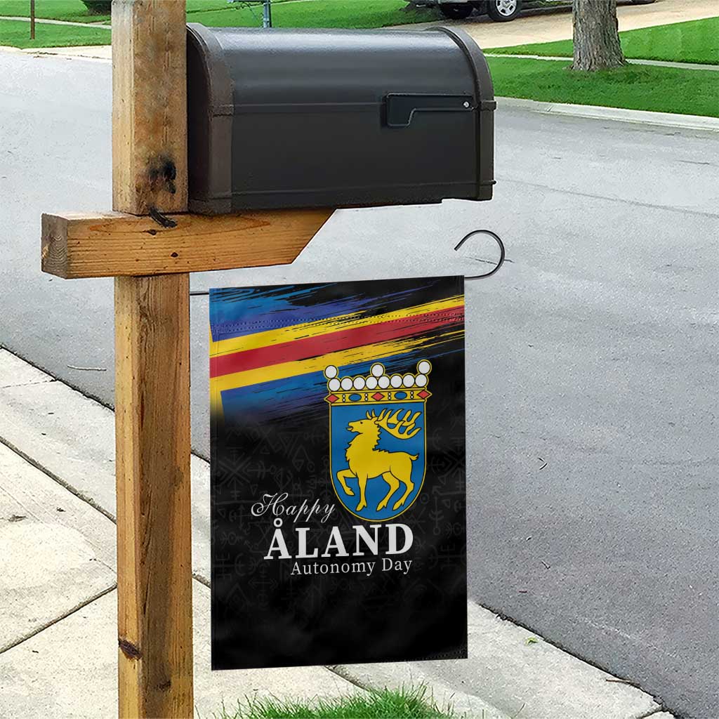 Happy Aland's Autonomy Day Garden Flag Coat Of Arms