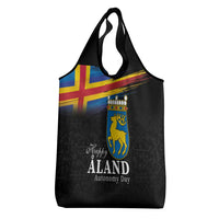 Happy Aland's Autonomy Day Grocery Bag Coat Of Arms