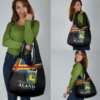 Happy Aland's Autonomy Day Grocery Bag Coat Of Arms