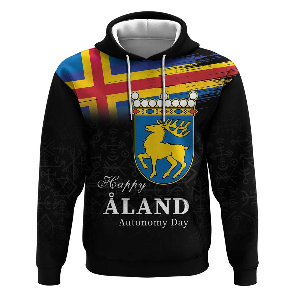 Happy Aland's Autonomy Day Hoodie Coat Of Arms