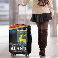 Happy Aland's Autonomy Day Luggage Cover Coat Of Arms
