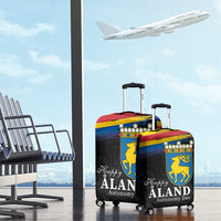 Happy Aland's Autonomy Day Luggage Cover Coat Of Arms