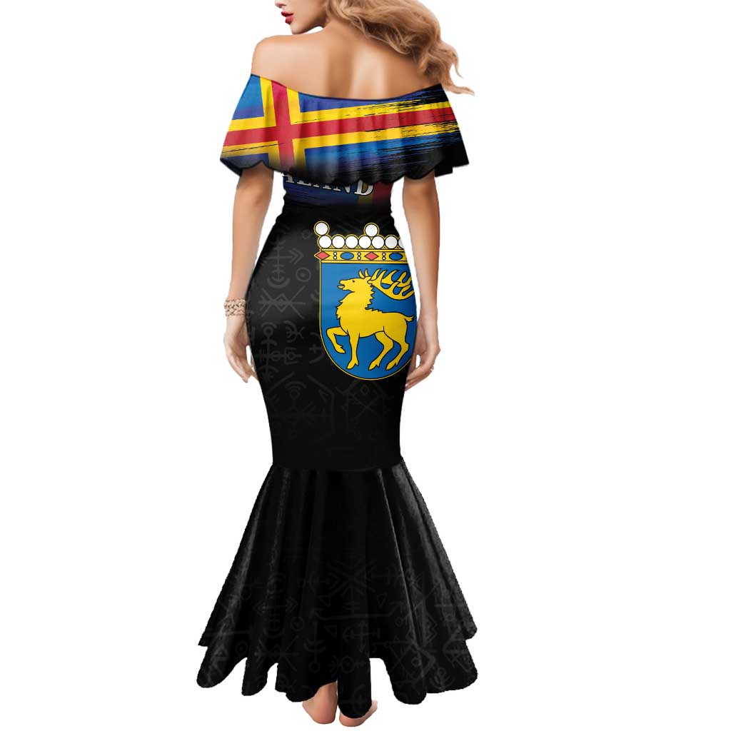 Happy Aland's Autonomy Day Mermaid Dress Coat Of Arms