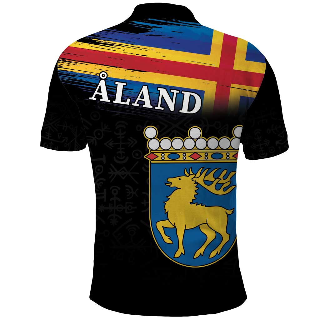 Happy Aland's Autonomy Day Polo Shirt Coat Of Arms