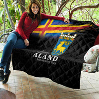 Happy Aland's Autonomy Day Quilt Coat Of Arms
