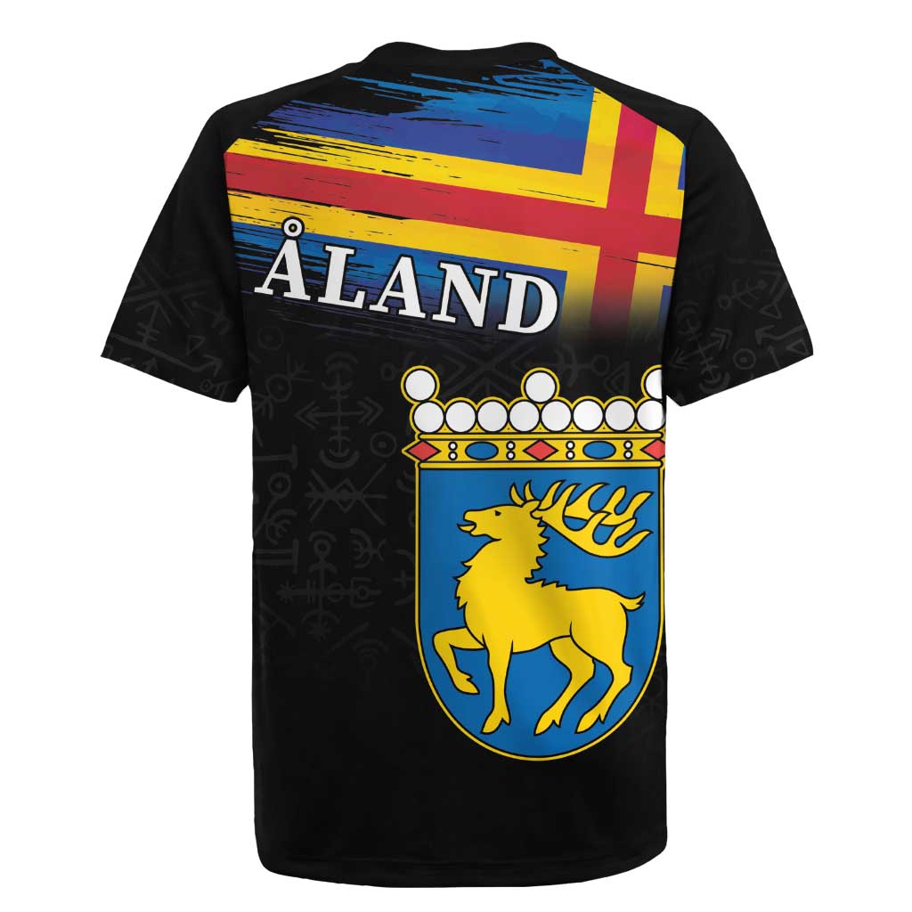 Happy Aland's Autonomy Day Rugby Jersey Coat Of Arms