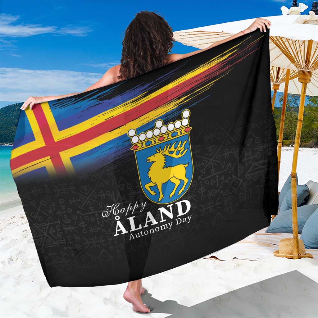 Happy Aland's Autonomy Day Sarong Coat Of Arms