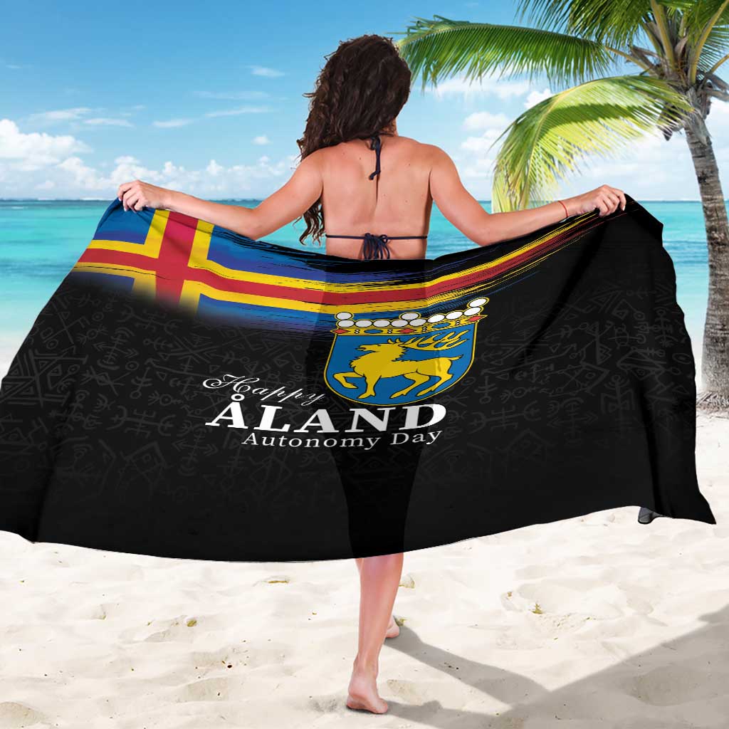 Happy Aland's Autonomy Day Sarong Coat Of Arms