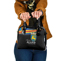 Happy Aland's Autonomy Day Shoulder Handbag Coat Of Arms