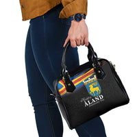 Happy Aland's Autonomy Day Shoulder Handbag Coat Of Arms