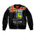 Happy Aland's Autonomy Day Sleeve Zip Bomber Jacket Coat Of Arms