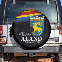 Happy Aland's Autonomy Day Spare Tire Cover Coat Of Arms