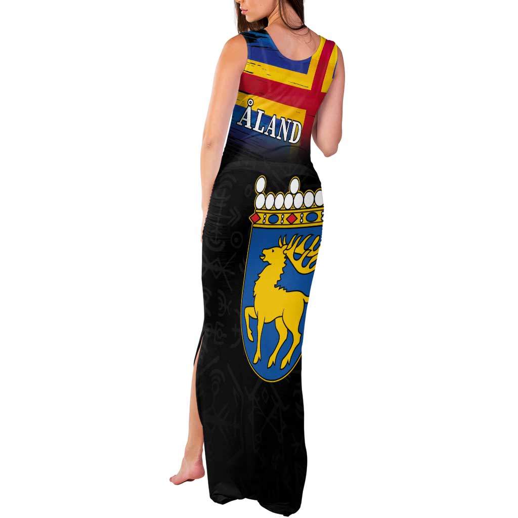 Happy Aland's Autonomy Day Tank Maxi Dress Coat Of Arms