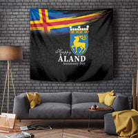 Happy Aland's Autonomy Day Tapestry Coat Of Arms