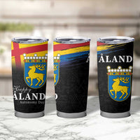 Happy Aland's Autonomy Day Tumbler Cup Coat Of Arms
