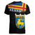 Happy Aland's Autonomy Day Women V-Neck T-Shirt Coat Of Arms