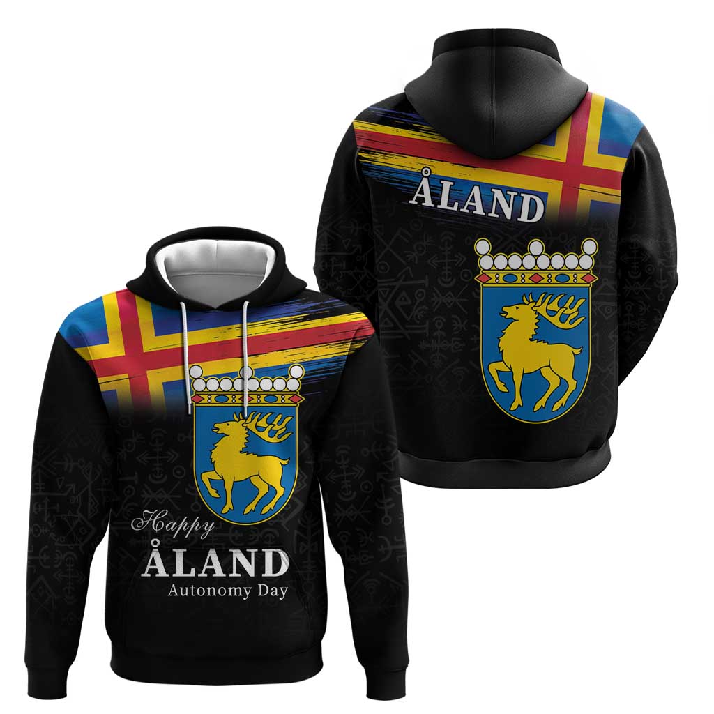 Happy Aland's Autonomy Day Zip Hoodie Coat Of Arms