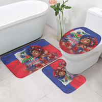 Haitian Princess Bathroom Set Cultural Pride Floral Art