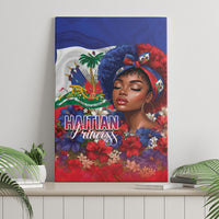 Haitian Princess Canvas Wall Art Cultural Pride Floral Art