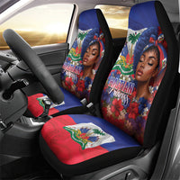 Haitian Princess Car Seat Cover Cultural Pride Floral Art