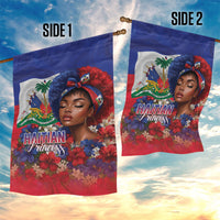 Haitian Princess Garden Flag Cultural Pride Floral Art