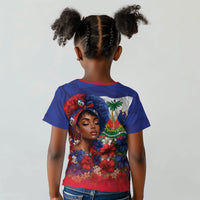 Haitian Princess Kid T shirt Cultural Pride Floral Art