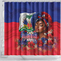 Haitian Princess Shower Curtain Cultural Pride Floral Art