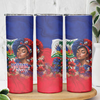 Haitian Princess Skinny Tumbler Cultural Pride Floral Art